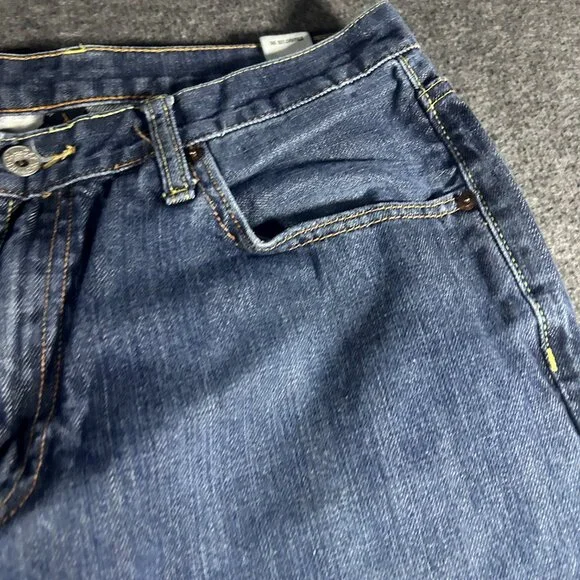 Lucky Brand 34/29 Mens Relaxed Straight Leg Jeans Denim Blue - Picture 4 of 12